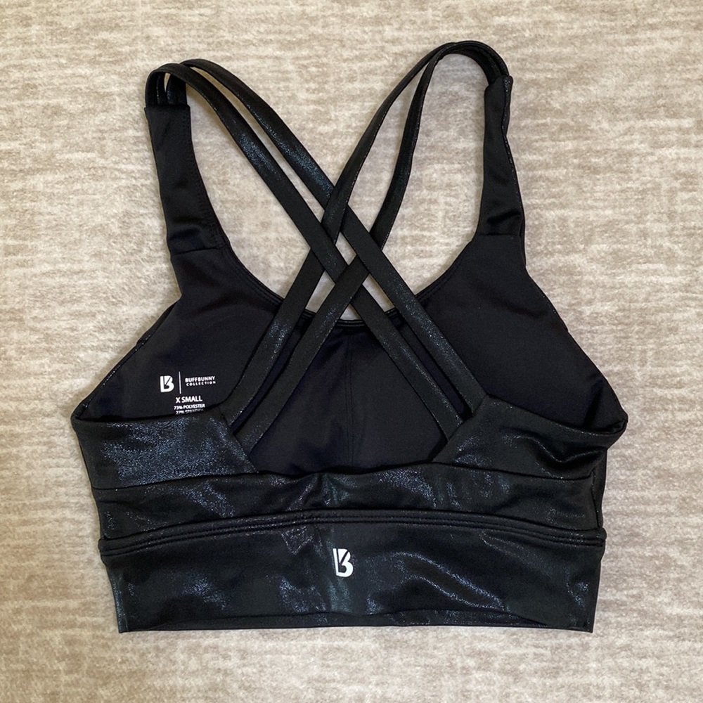 BuffBunny Rosa Bra — Shimmer Black - Picture 4 of 6
